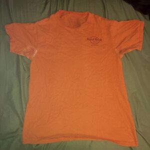 Hard Rock Cafe Orange Men's Shirt